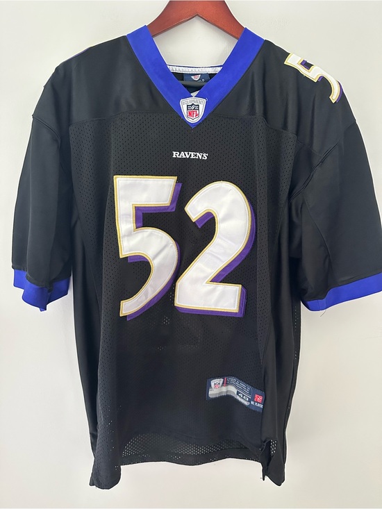 Reebok Other - Reebok Ray Lewis Ravens 52 Black NFL Players Jersey Size 48 Large